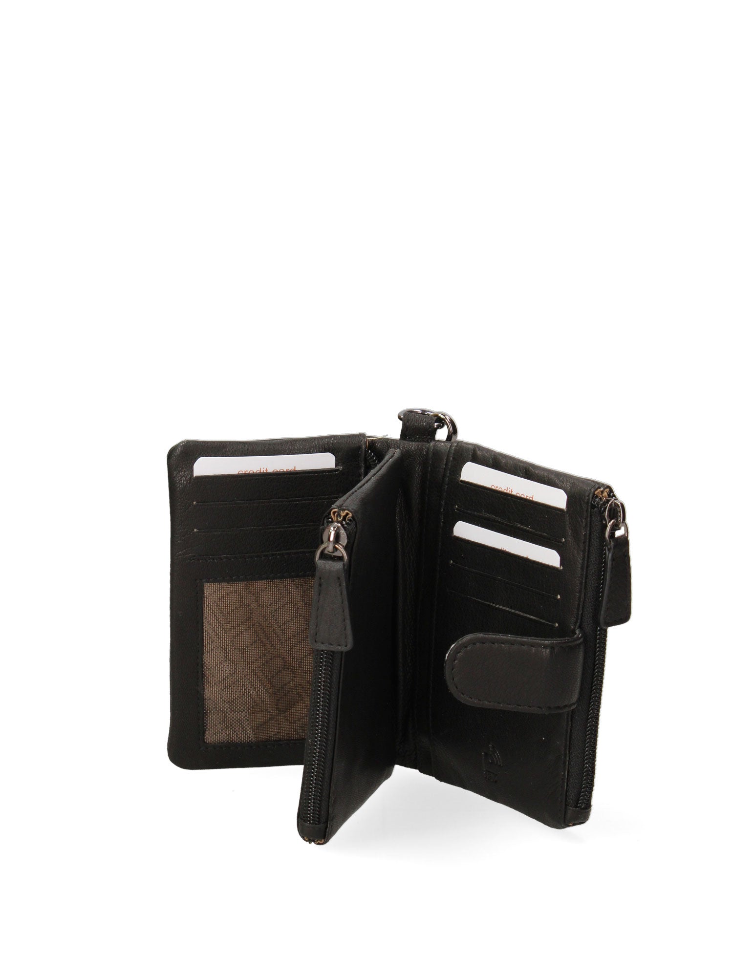 Portafoglio donna in vera pelle Casual LB7702-29-BLACK Laura Biagiotti
