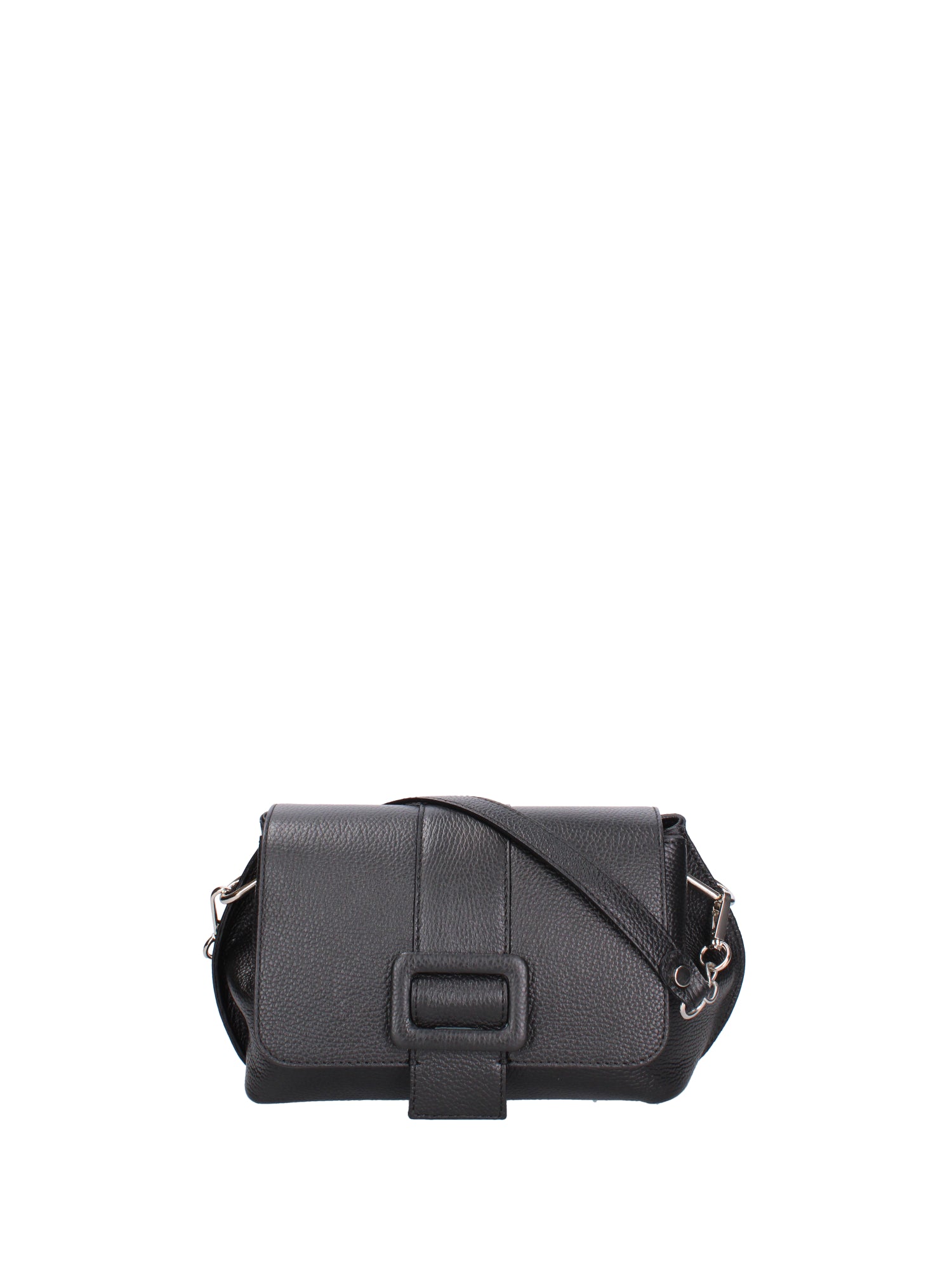 Borsa a tracolla da donna Vera pelle 07143-D28 NERO Roberta Rossi