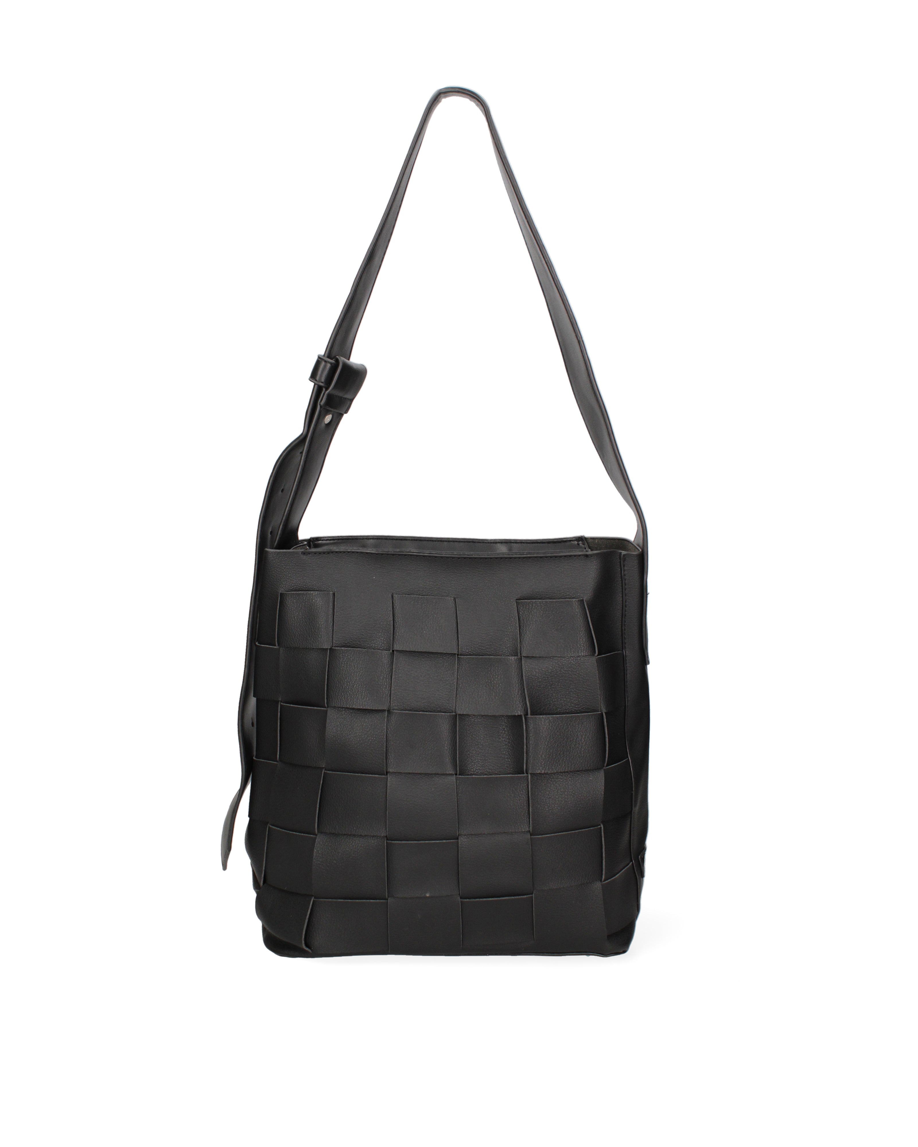 Borsa a spalla da donna 100% Pvc CM6408-BLACK David Jones