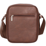 Borsa a tracolla uomo 100% PU Leather PCL3005-COFFEE Northampton Polo Club