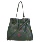 Voyageuse Borsa a mano da donna Vera pelle 564137-VERDE Gave Lux