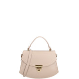 Borsa a mano da donna 100% vera pelle 07202-P 603 TAUPE CHIARO Roberta Rossi