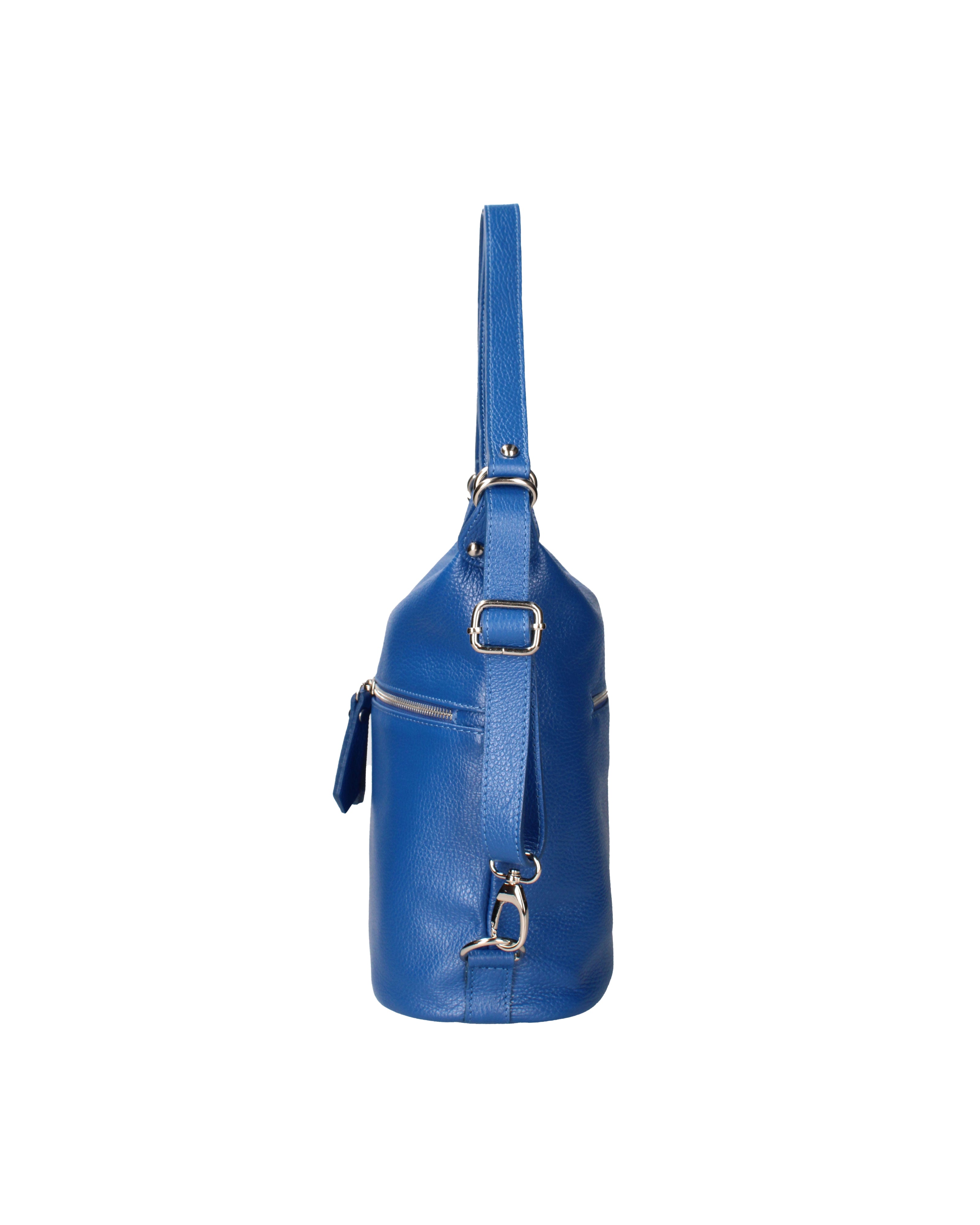 Bianca Borsa a spalla da donna Vera pelle 07136-D22 BLUETTE Viola Castellani