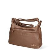 Borsa a spalla da donna Ecopelle BC1345-TAUPE B Cavalli