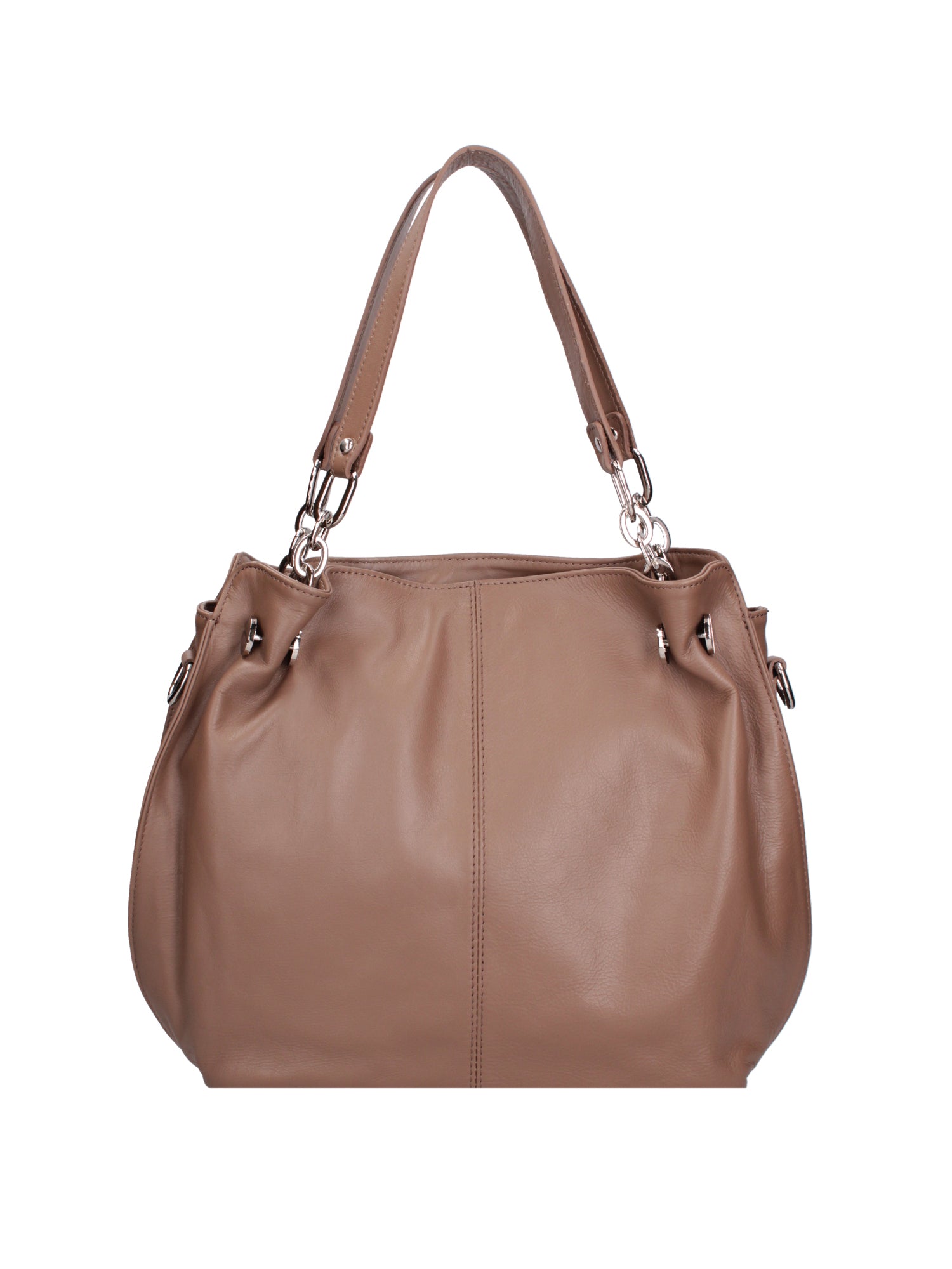 Ereba Borsa a mano da donna Made in Italy 100% pelle 3305-S40 TAUPE Gave Lux