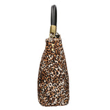 Arya Borsa a spalla da donna Vera pelle 05474-LEO BIANCO NERO 028 Gave Lux