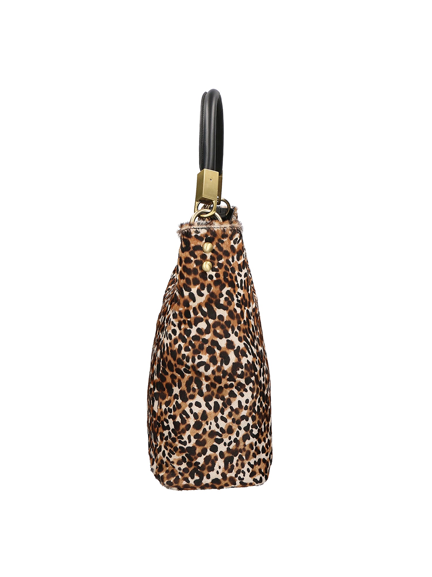Arya Borsa a spalla da donna Vera pelle 05474-LEO BIANCO NERO 028 Gave Lux