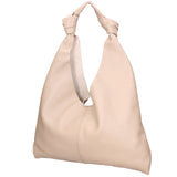 Borsa a spalla da donna 100% vera pelle 07156-D05 CAPPUCCINO Viola Castellani