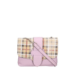 Caelia Borsa a tracolla da donna Vera pelle 194942-LILLA+BEIGE Gave Lux