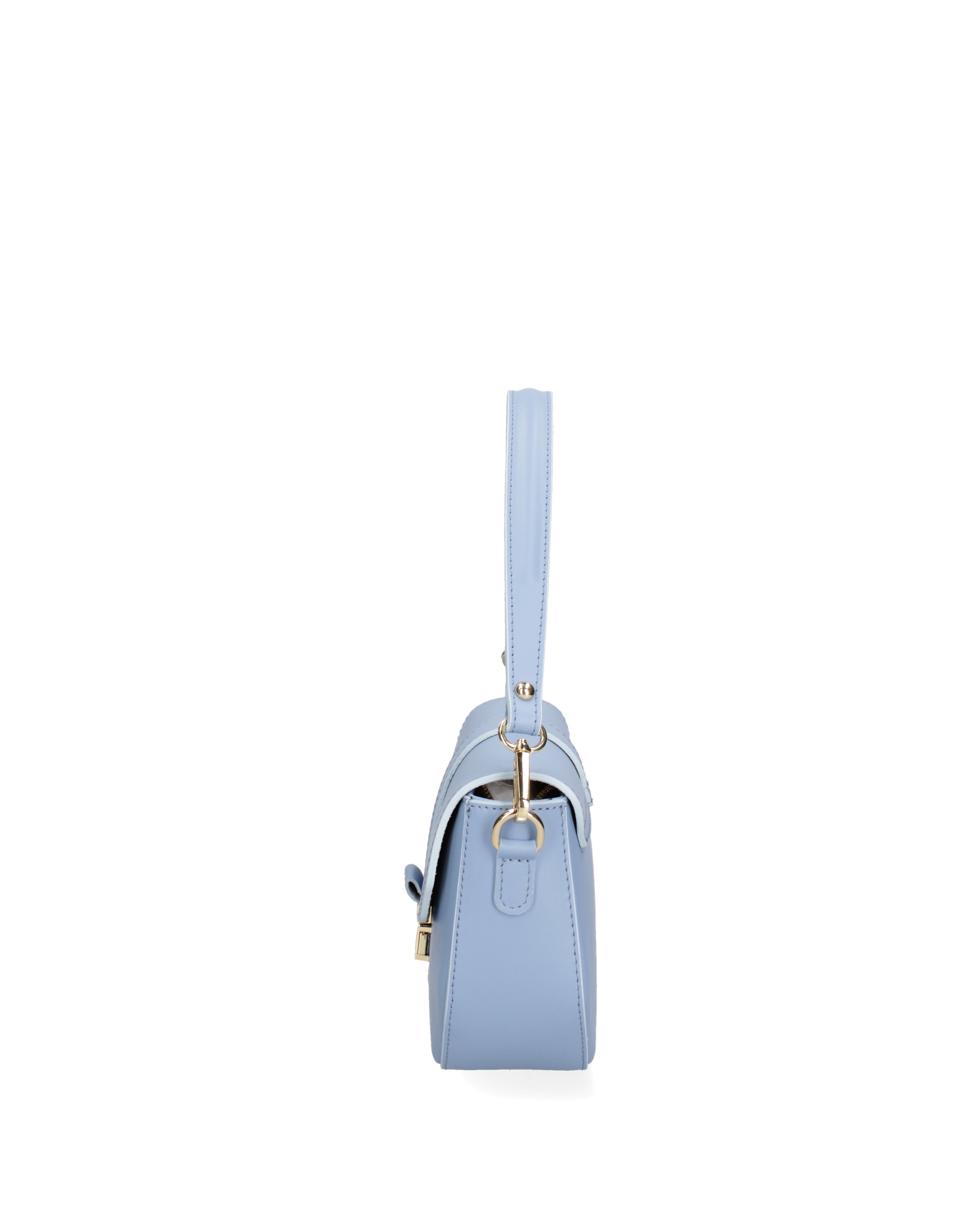 Borsa a spalla da donna Vera pelle 07229-L119 GRIGIO CHIARO Roberta Rossi