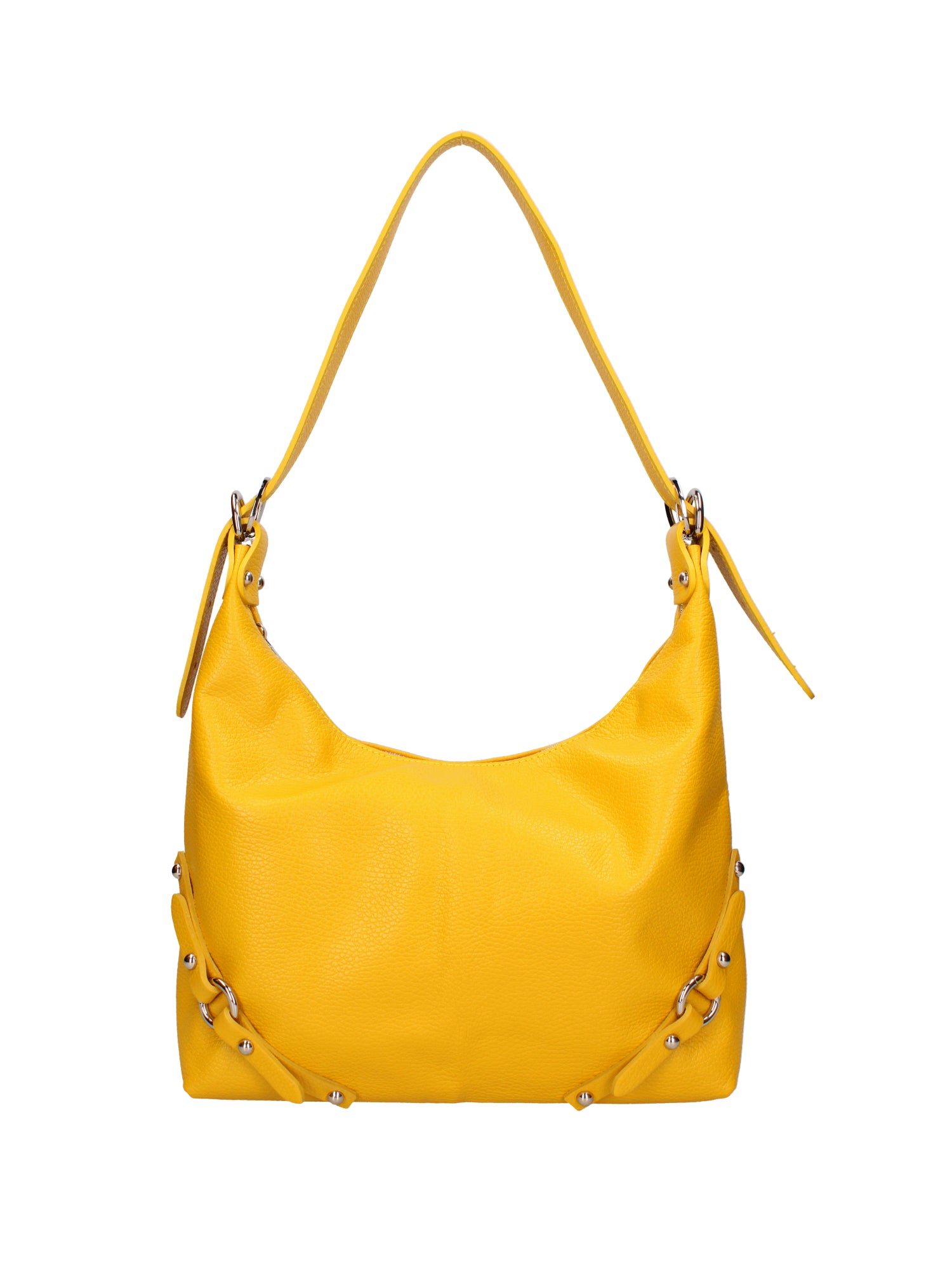 Fiorenza Lux Borsa a spalla da donna Vera pelle 07140-D04 GIALLO Viola Castellani
