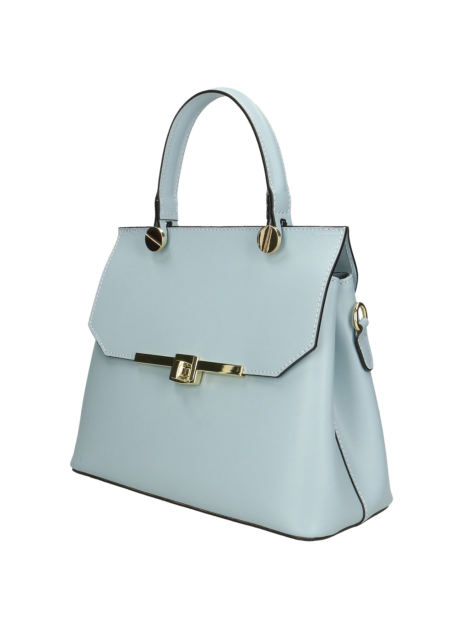 Borsa a mano da donna 100% vera pelle 7708-L366 CIELO Gave Lux
