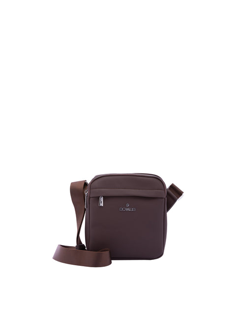 Borsa a tracolla da uomo 100% poliestere BC1096-CAFFE'