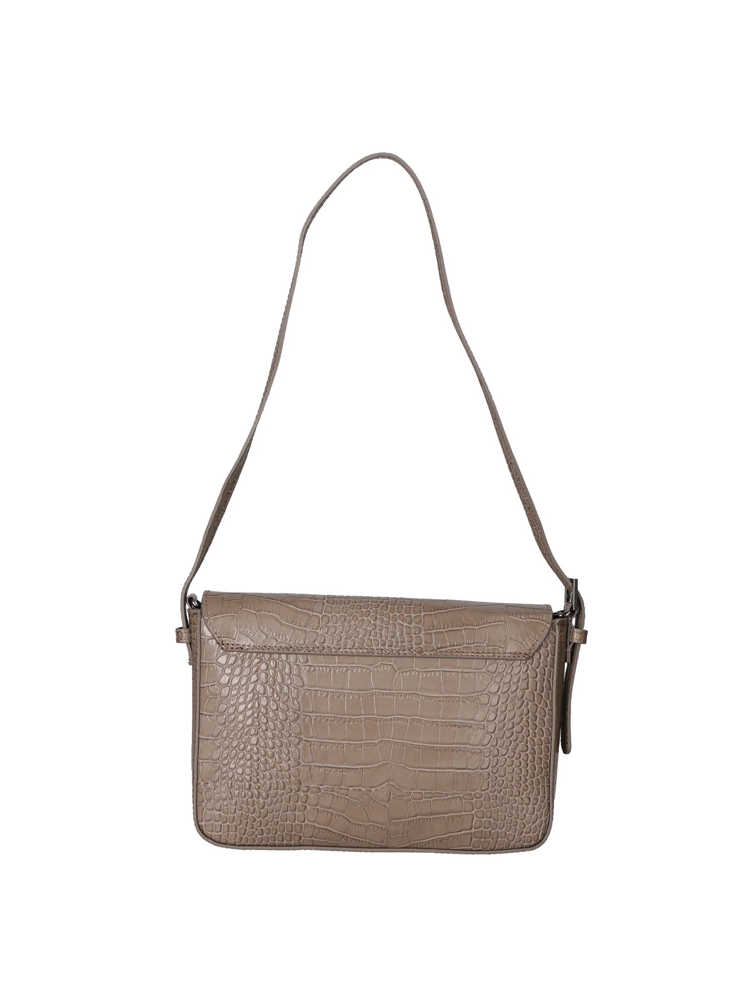 Azzurra Borsa a spalla da donna Vera pelle croco 05699-C40 TAUPE SCURO DARK TAUPE Gave Lux