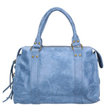 Elara Borsa a spalla da donna Vera pelle 06090-BLU JEANS Gave Lux