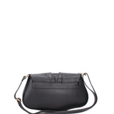 Borsa a spalla da donna Vera pelle 07152-D28 NERO Viola Castellani