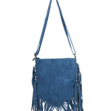 Solana Borsa a tracolla da donna Vera pelle 1518-BLU Gave Lux