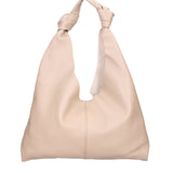 Borsa a spalla da donna 100% vera pelle 07156-D05 CAPPUCCINO Viola Castellani