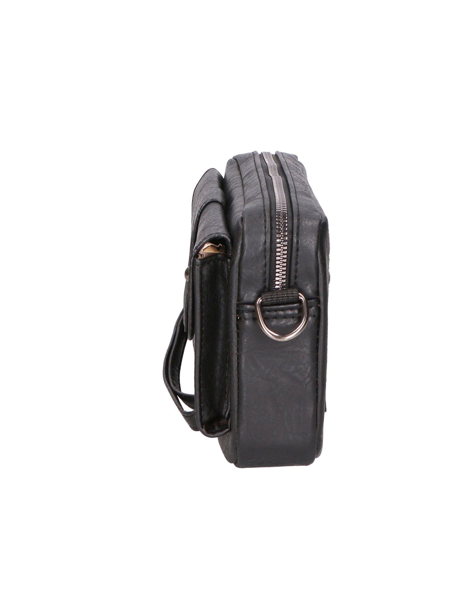 Borsa a tracolla da uomo 100% pelle PU PCL3049-BLACK Northampton Polo Club