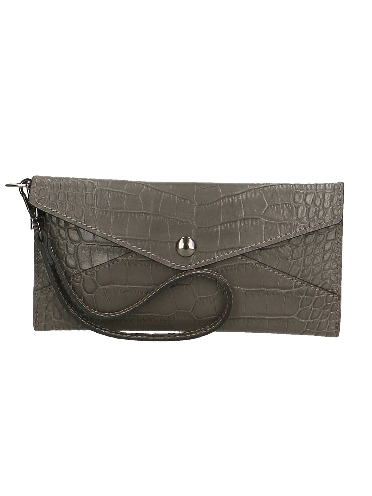 Noemy Borsetta portafoglio da donna Vera pelle 522015-GRIGIO GREY Gave Lux