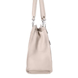 Borsa a mano da donna 100% vera pelle 07138-D86 GRIGIO PERLA Roberta Rossi