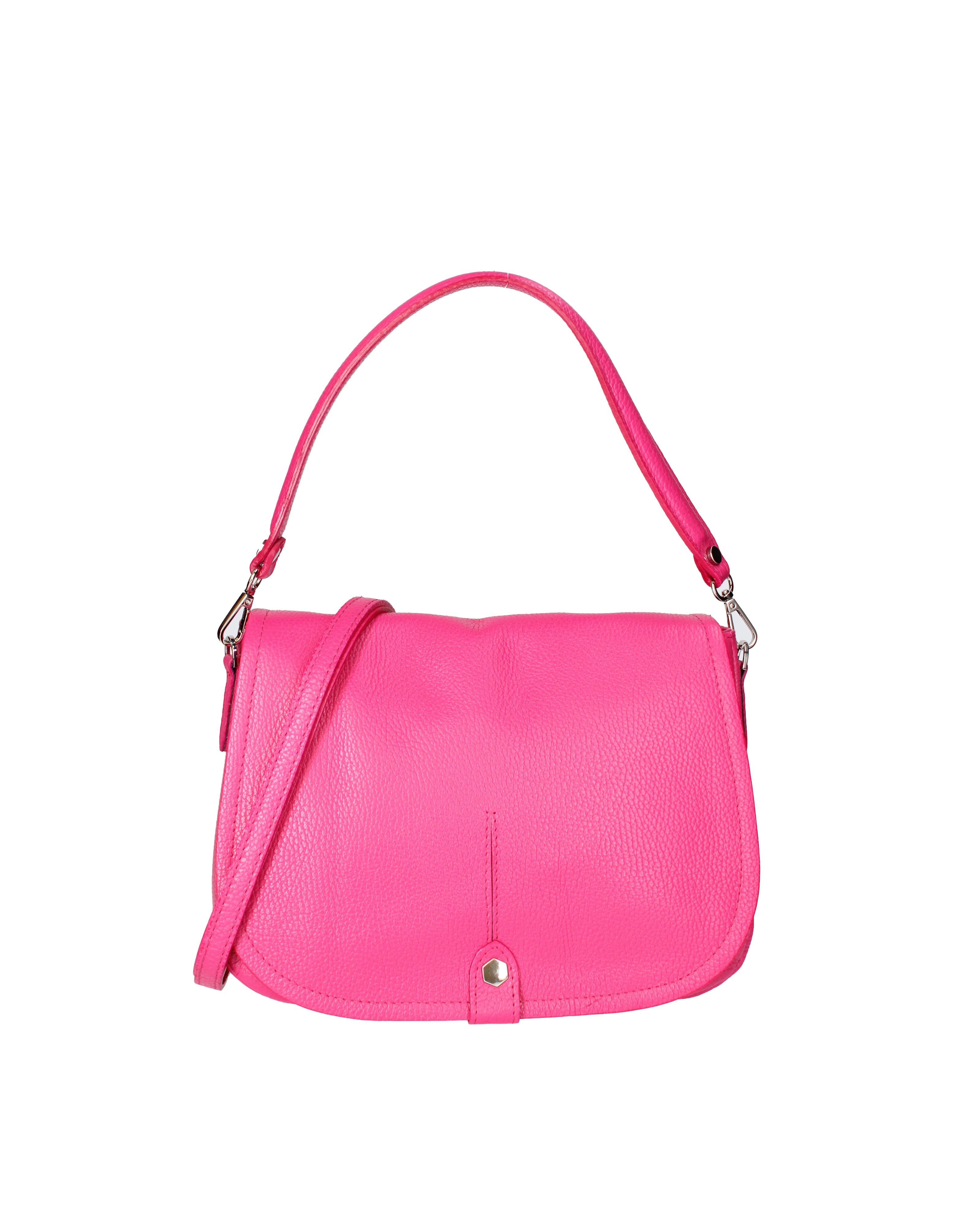 Sabina Borsa a spalla da donna Vera pelle 07139-D02 FUXIA Viola Castellani