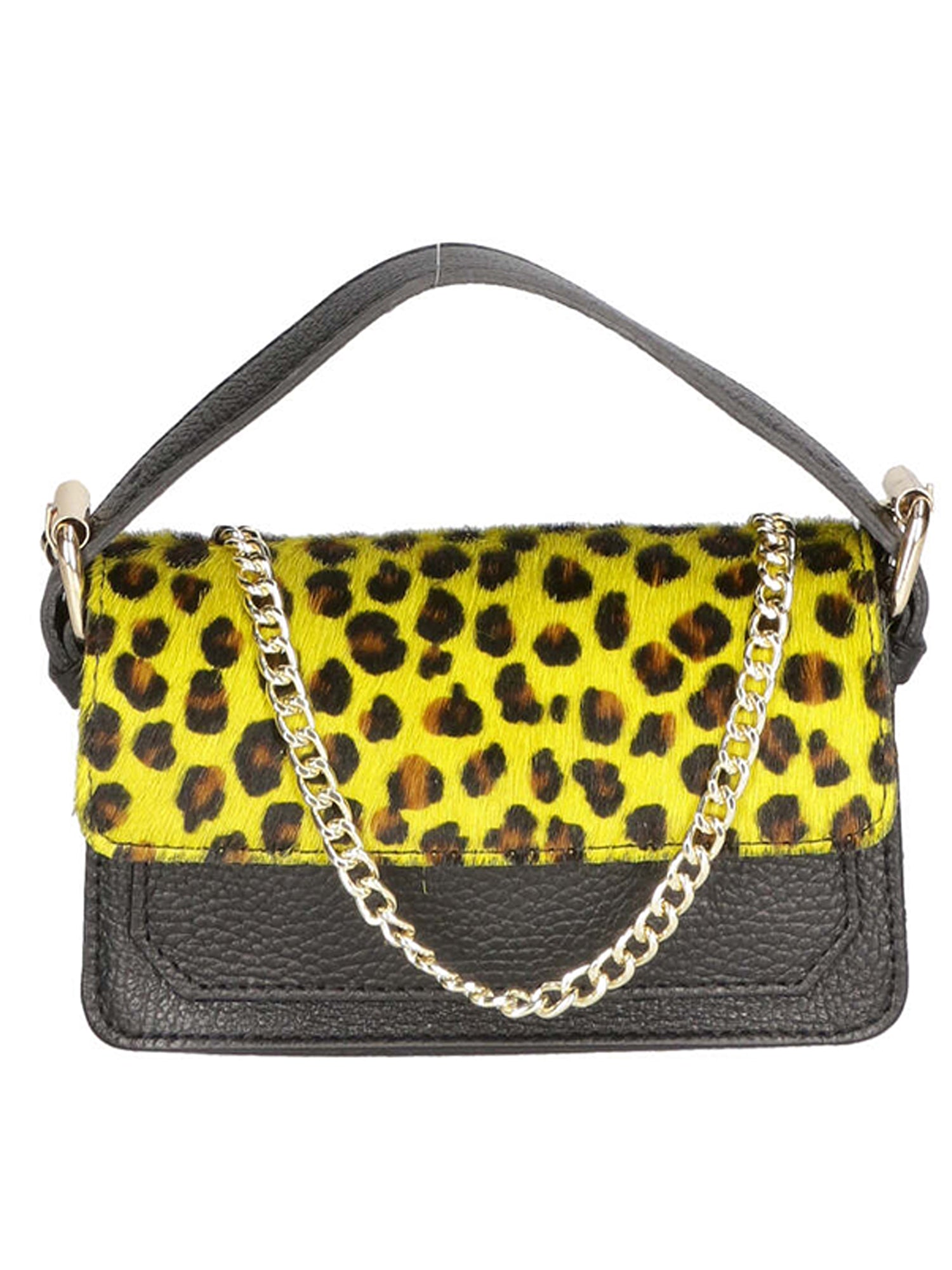 Aleide Borsa a mano da donna Vera pelle 04858-LEO P GIALLO Gave Lux