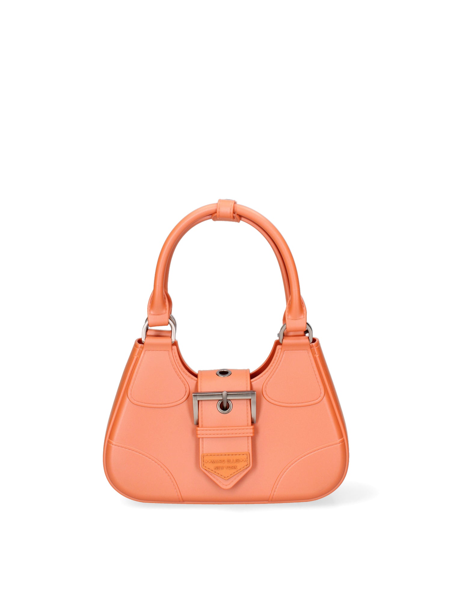 Borsa a mano da donna 100% PVC FLAT-CIRCLE-DARK RUST - BRUSH CDF Marc Ellis
