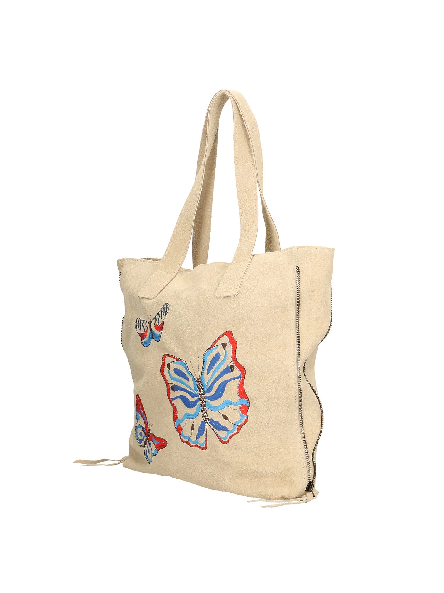 Papillon Borsa a spalla da donna Vera pelle 8620-BEIGE Gave Lux