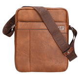 Borsa a tracolla uomo in pelle PU Casual PCL3001-BROWN Northampton Polo Club