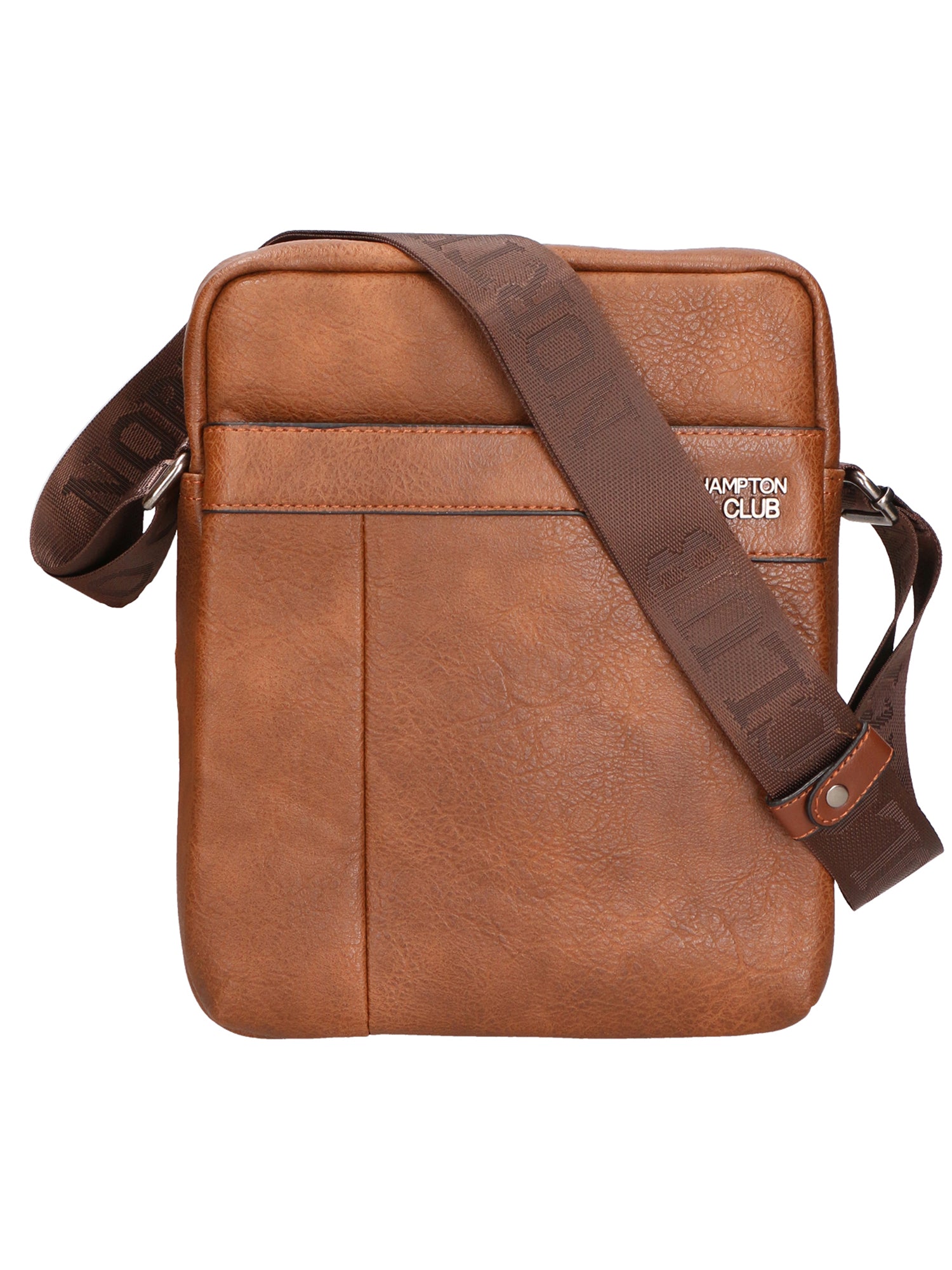 Borsa a tracolla uomo in pelle PU Casual PCL3001-BROWN Northampton Polo Club