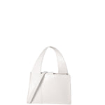 Borsa a mano da donna Vera pelle effetto cocco 07220-C01 BIANCO Roberta Rossi