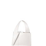 Borsa a mano da donna Vera pelle effetto cocco 07220-C01 BIANCO Roberta Rossi