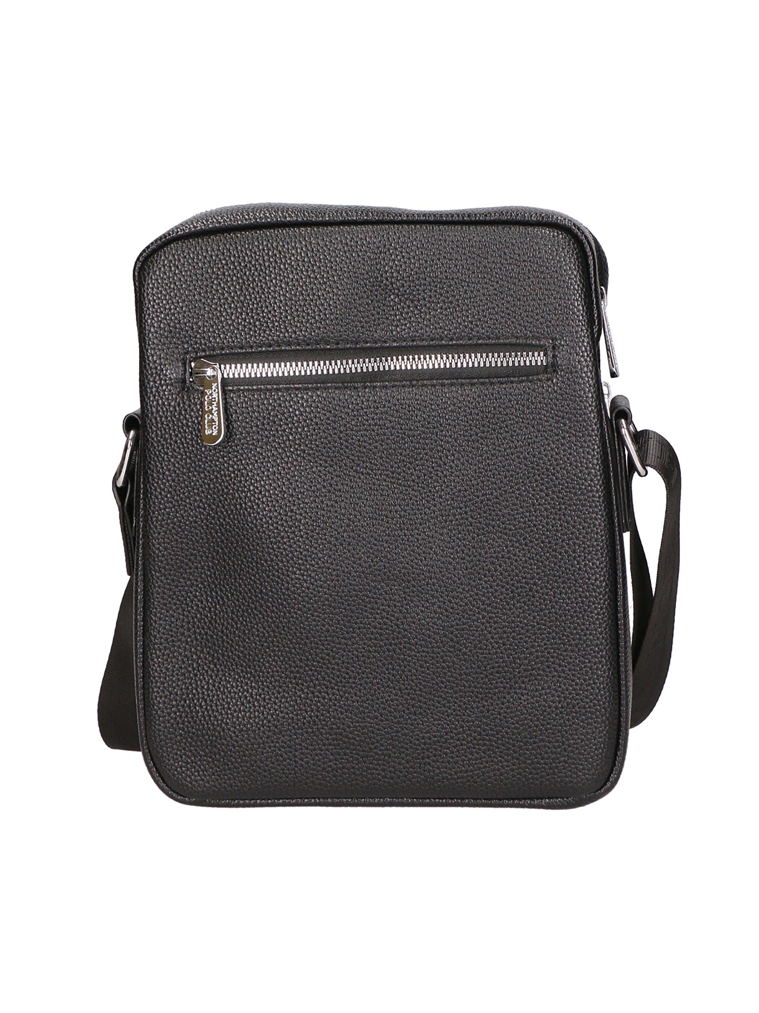 Borsa a tracolla uomo 100% pelle PU PCL3022-BLACK Northampton Polo Club