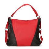 Emily Borsa a spalla da donna Vera pelle 80064-D10 ROSSO D28 NERO Gave Lux