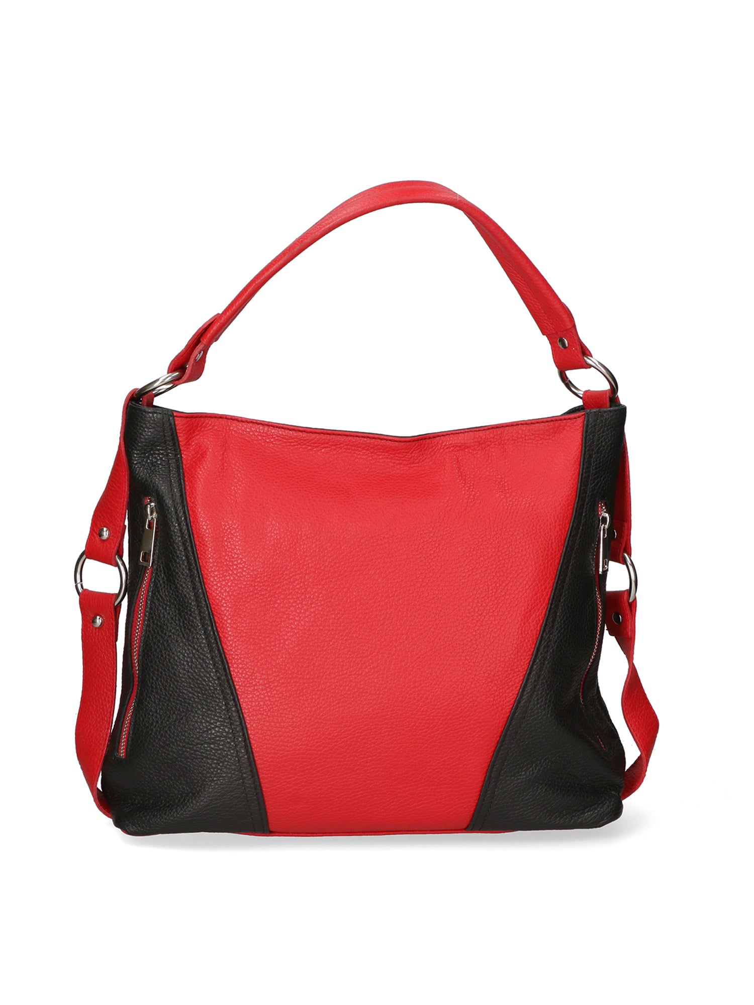 Emily Borsa a spalla da donna Vera pelle 80064-D10 ROSSO D28 NERO Gave Lux