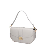 Borsa a spalla da donna Vera pelle 07229-L119 GRIGIO CHIARO Roberta Rossi