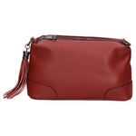 Lidia Borsa a mano da donna Vera pelle 06513-ROSSO SCURO Gave Lux