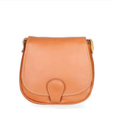 Bianca Borsa a tracolla da donna Vera pelle 10016 1020-S17 CUOIO SCURO Gave Lux