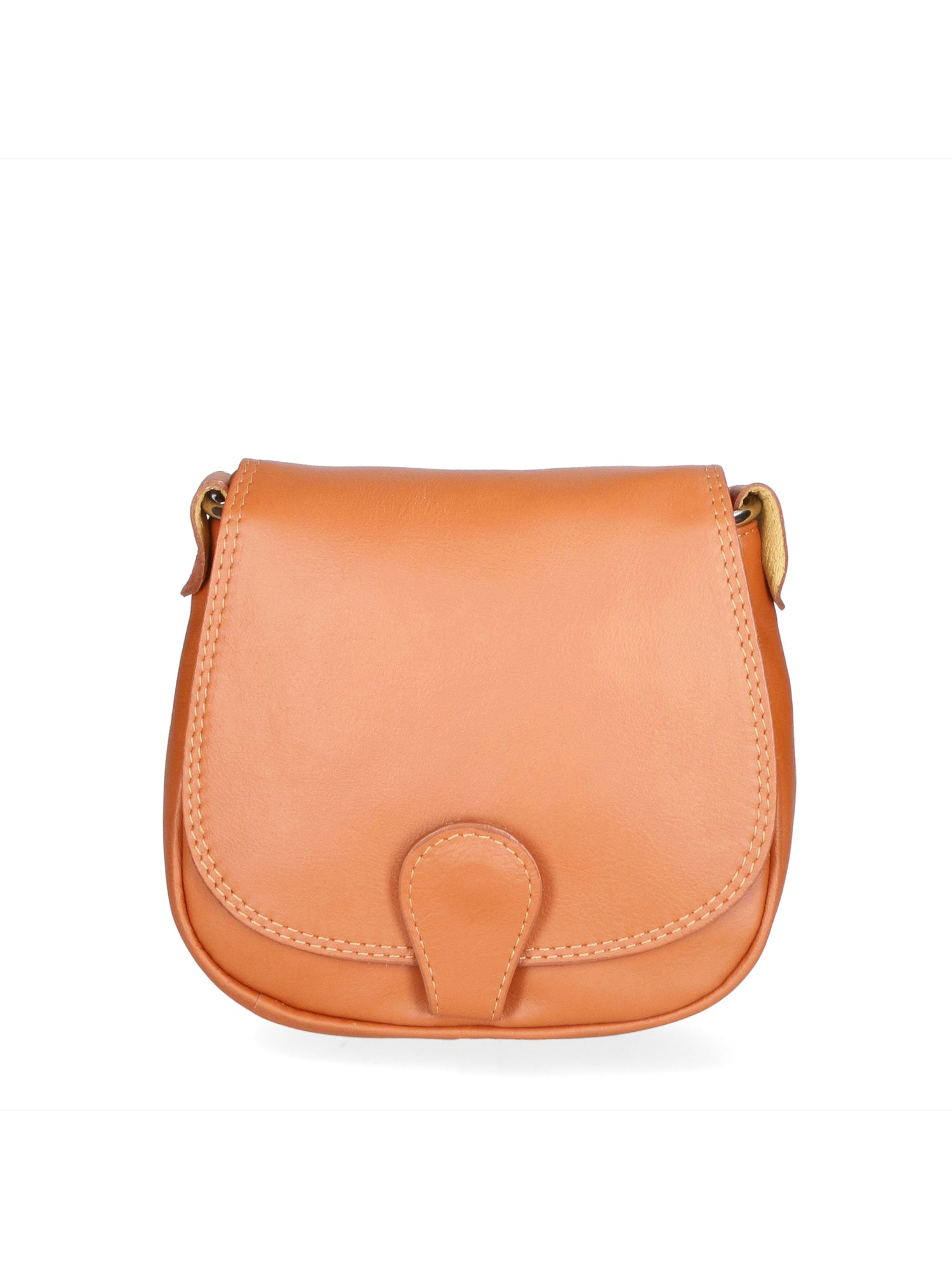 Bianca Borsa a tracolla da donna Vera pelle 10016 1020-S17 CUOIO SCURO Gave Lux