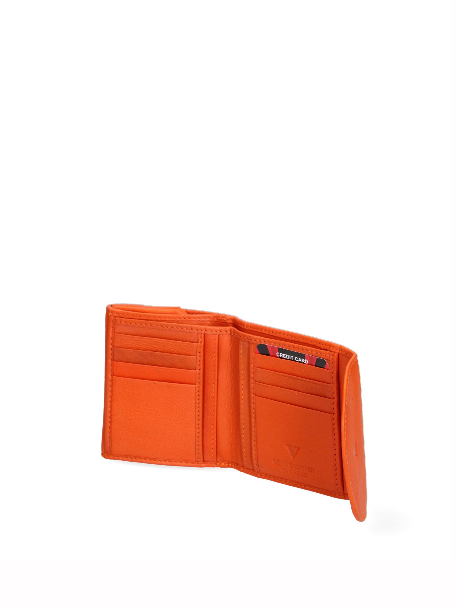 Portafoglio uomo in vera pelle Casual IN-1077-ARANCIO Sergio Valentini