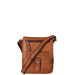 Borsa a tracolla da uomo Vera pelle HILB-6163-CUOIO Hill Burry