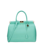 Aleria Borsa a mano da donna Vera pelle 8005-D30 SMERALDO Gave Lux