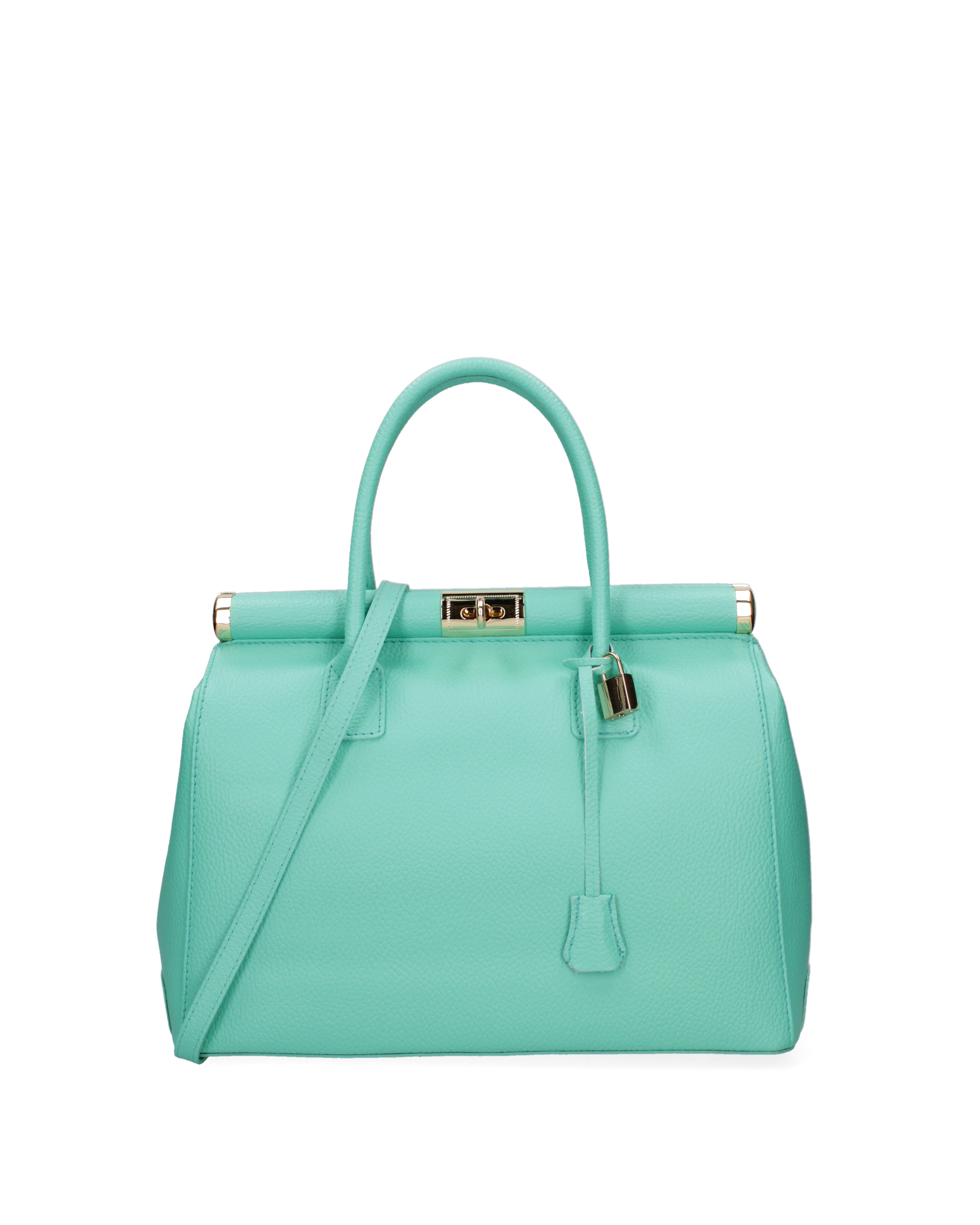 Aleria Borsa a mano da donna Vera pelle 8005-D30 SMERALDO Gave Lux