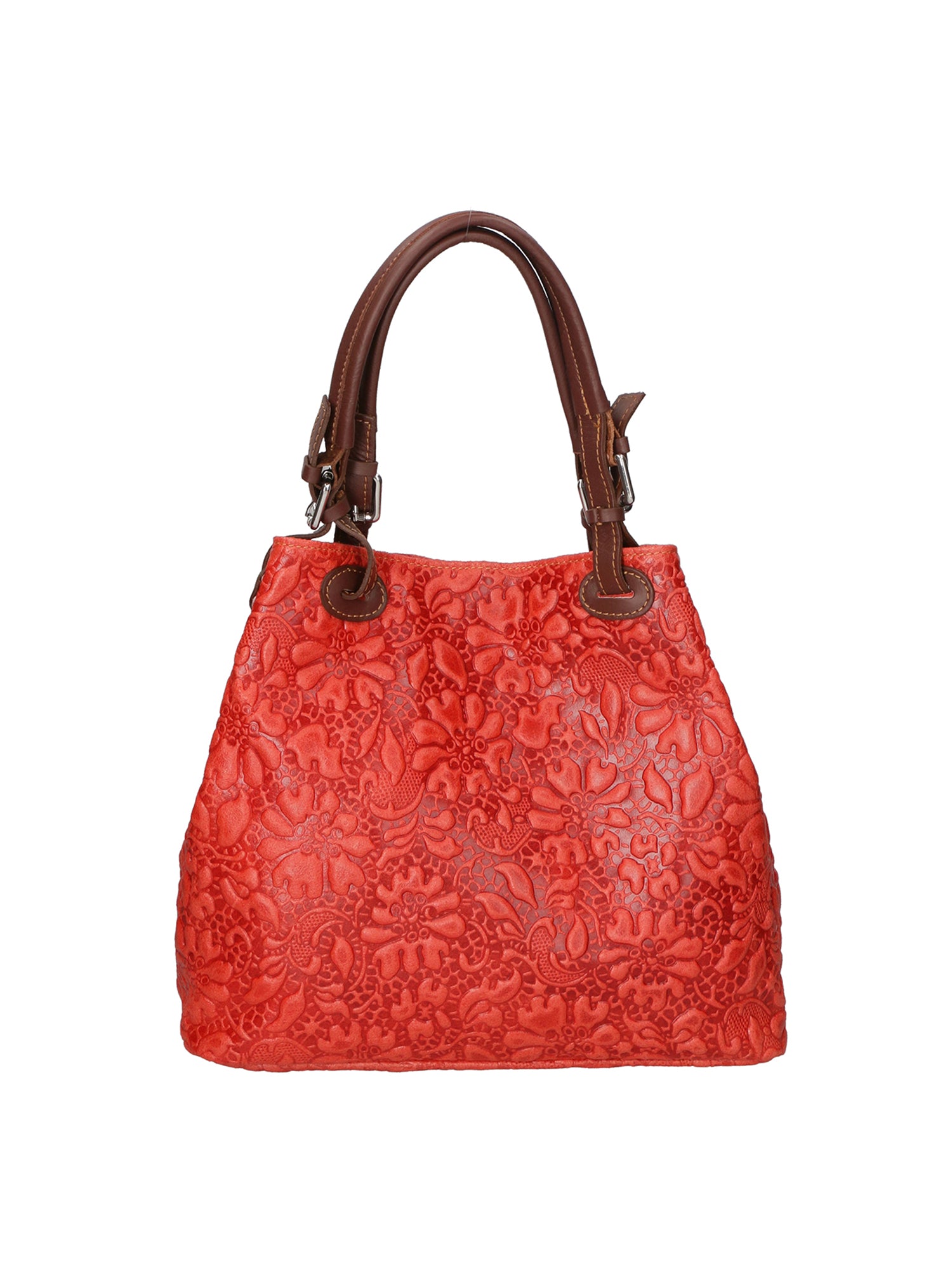 Elenia Borsa a mano da donna Vera pelle 80049-023 ROSSO Gave Lux