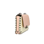 Vera pelle 8641-BEIGE+ROSA Borsa a tracolla da donna Evanthe Pro Gave Lux