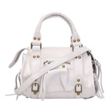 Erisia Borsa a spalla da donna Vera pelle 06091-BIANCO Gave Lux