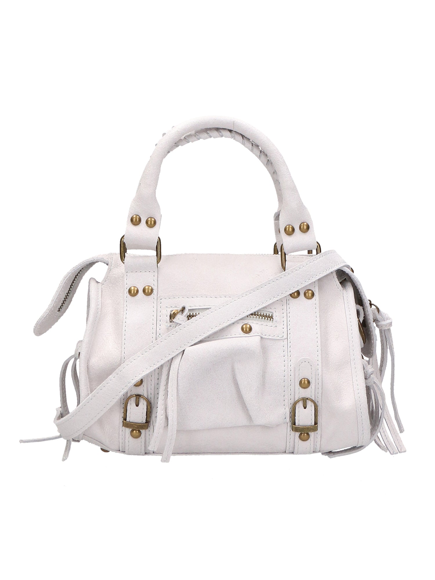 Erisia Borsa a spalla da donna Vera pelle 06091-BIANCO Gave Lux
