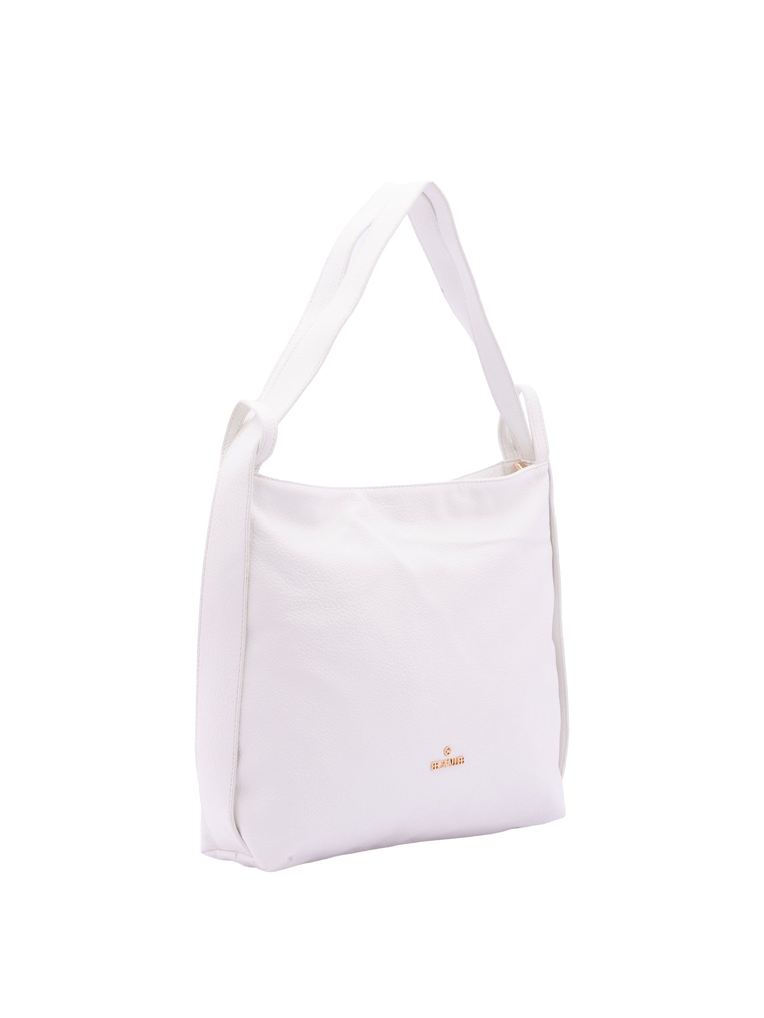 Borsa a spalla da donna Ecopelle e poliestere BC1407-WHITE B Cavalli