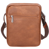 Borsa a tracolla uomo 100% pelle PU PCL3009-BROWN Northampton Polo Club